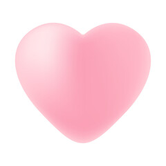 heart icon isolated on white background, 3d render style isolated