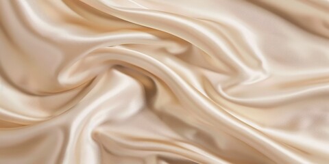 Fototapeta premium Creamy Silk Drapery Background