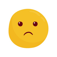 Fototapeta premium Hand drawn emoji illustration on white background