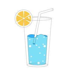 Assortment of hand drawn cocktails on white