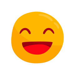 Fototapeta premium Hand drawn emoji illustration on white background