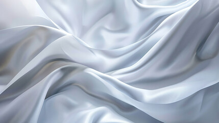 Obraz premium Abstract white background with smooth lines and gradients, soft light and shadow effects, elegant silver color scheme