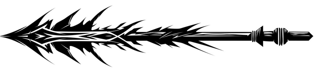 Retro Spiral Arrow Graphic in Minimalistic Gaming Style