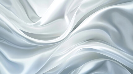 Obraz premium Abstract white background with smooth lines and gradients, soft light and shadow effects, elegant silver color scheme