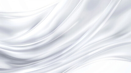 Abstract white background with smooth lines and gradients, soft light and shadow effects, elegant silver color scheme