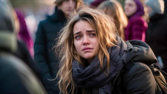 Emotions during protests demonstrations and civil unrest related to political issues. Concept Activism, Political Turmoil, Social Justice, Anger, Empowerment