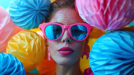 Creative party props, colorful accessories