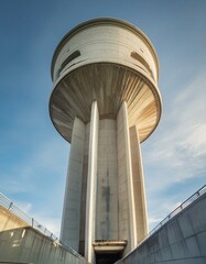 tower of the aqueduct, brutalist architecture	
