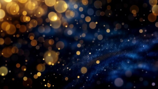Sparkling Abstract Background. Shimmering Lights and Textures for Design. 4K Loop Footage for Videos and Social Media. 