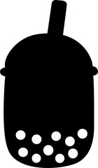 bubble milk tea silhouette