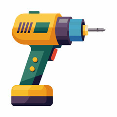  Drill vector illustration on a white background 