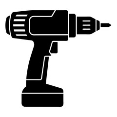 Drill silhouette vector illustration