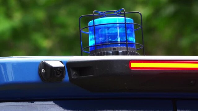 gendarmerie car urgency signal headlight