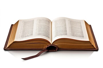 Opened book publication reading page.