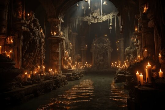 River styx architecture building lighting.