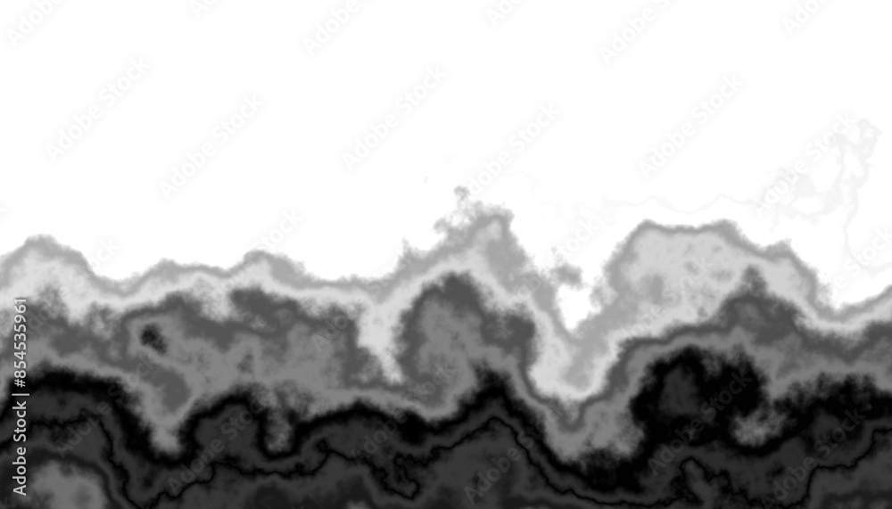 Poster black smoke steam isolated transparent background. fog and mist effect for text or space. overlay wi