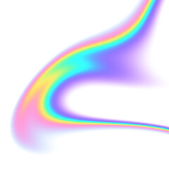 Rainbow gradient segment isolated on transparent background, Overlay gradient