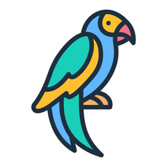 Obraz premium Parrot Icon