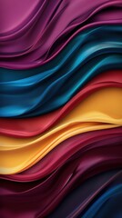Fototapeta premium Vibrant abstract fabric background
