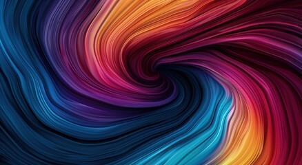 Fototapeta premium Vibrant abstract swirling color background