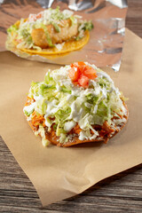 A view of a tostada.