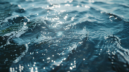 Fototapeta premium Clean Water Texture. Realistic Water Surface Overlay