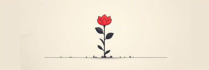  logo simple line drawing of a flower with petals white background minimalist style simple design flat vector graphic logo minimalistic background