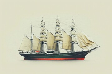  logo simple line drawing of a ship with sails white background minimalist style simple design flat vector graphic logo minimalistic background