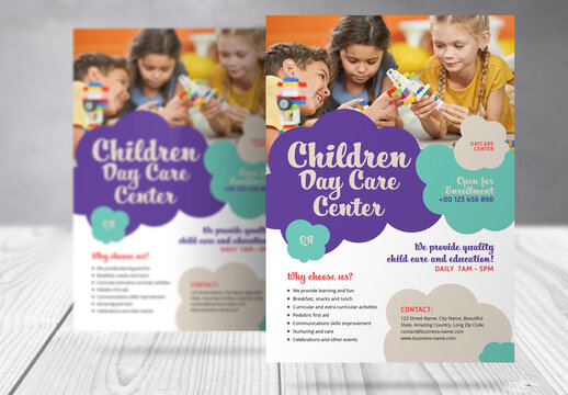 Children Daycare Flyer Template