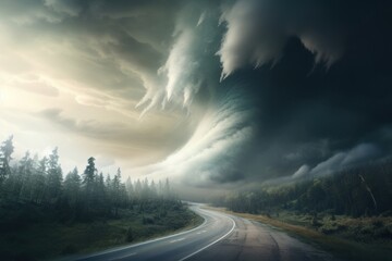 Tornado landscape outdoors nature.