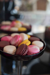 A bunch of incredibly tasty and colourful macarons