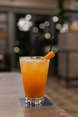 glass of carrot juice