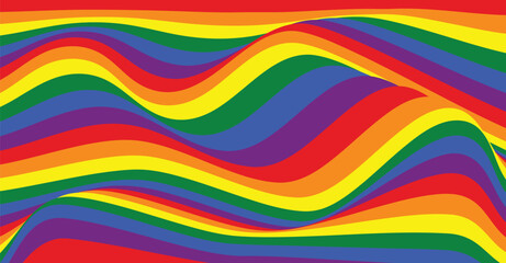 Pride Background with LGBTQ Pride Flag Colours. gender fluid concept