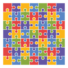 Puzzle Grid. Puzzle Template for Kids Worksheet.