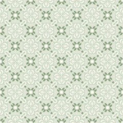 white, green, flower, fabric abstract seamless pattern. design for background, wallpaper, carpet, clothing, batik, textile, embroidery, sarong, interior, floor, curtain, printing