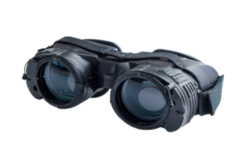 High-tech night vision goggles with adjustable straps, perfect for outdoor adventures or tactical operations in low-light conditions.