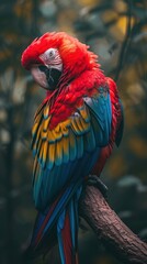 Obraz premium Full body of a parrot wildlife animal bird.