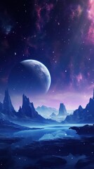 Galaxy landscape astronomy universe outdoors.