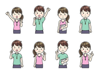 職業別人物イラスト90　Clip art of person by occupation