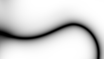 Abstract black blur thin linear abstract curved wavy wide pattern for background, wallpaper, banner, label etc. Overlay png design