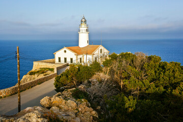 Capdepera lighthouse. Llevant region. Mallorca. Balearic Islands. Spain