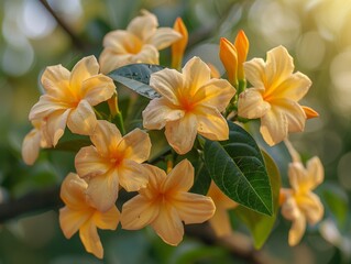 Naklejka premium Flowers, fragrant in the front yard.