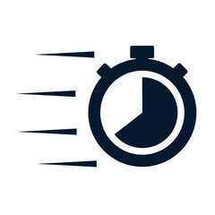 Concept fast delivery, transaction. Vector linear icon isolated on white background.