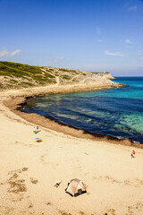Cala Torta beach. Artà. Mallorca. Balearic Islands. Spain.