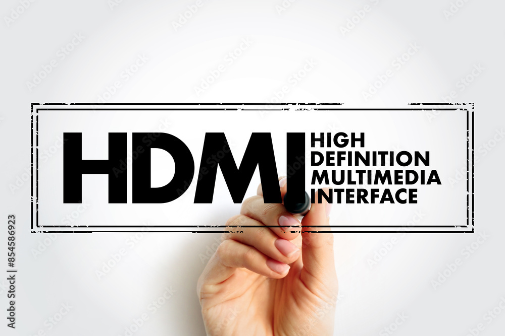 Poster hdmi high definition multimedia interface - connection method that combines both uncompressed audio 