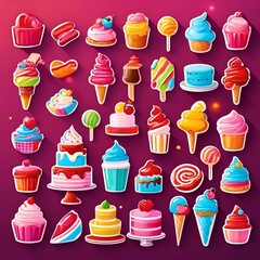 Background image of cakes and desserts