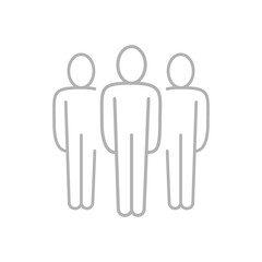 Flat illustration in grayscale. Avatar, user profile, person icon, gender neutral silhouette, profile picture. Suitable for social media profiles, icons, screensavers and as a template..