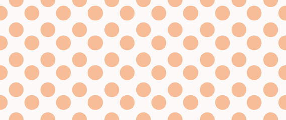 Flat illustration. Minimalistic trendy seamless background. Trendy polka dot pattern. Perfect for screensaver, poster, card, invitation or home decor...