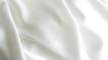 white silk fabric background copy space