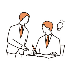 男性講師に個別指導してもらう男子高生